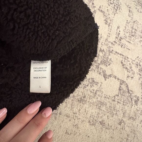 Cuddl Duds Fleecewear Bonded Sherpa Button-Front Shacket Blue Plaid Size Large - Picture 9 of 10